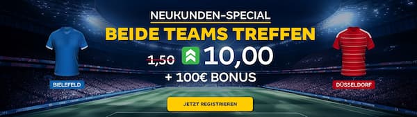 10er Quote bei Merkur Bets auf beide treffen bei Bielefeld - Düsseldorf