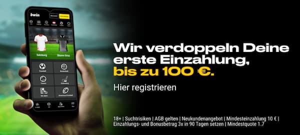 Mit dem Bwin Bonus bis zu 100€ zusätzlich sichern