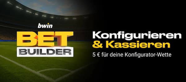 Platziere bei bwin eine Konfigurator Wette und erhalte im Anschluss eine 5€ Freiwette!