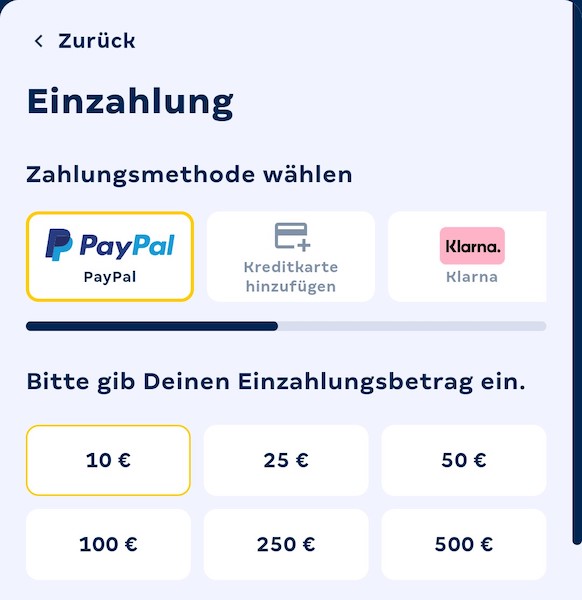 Die Einzahlung bei Merkur Bets Deutschland