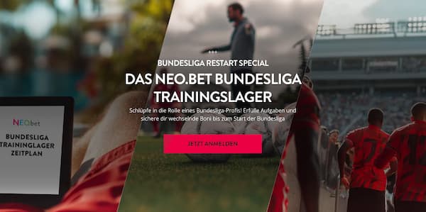 Sichere dir beim Neobet Bundesliga Trainingslager tolle Preise