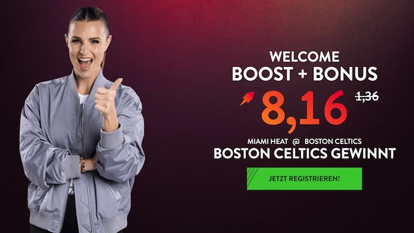 500% bessere Quote bei Neobet auf Boston Celtics besiegen Miami Heat