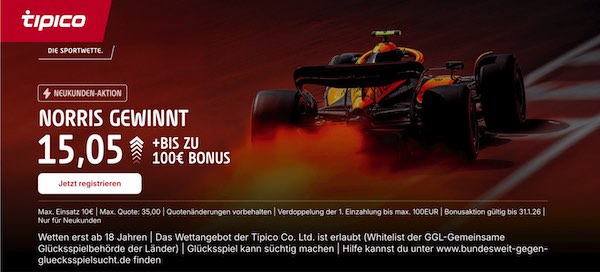 Tipico Boost Formel 1 GP von Spa