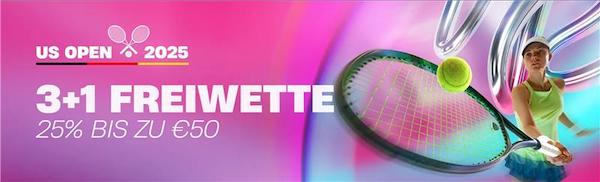 Sicher dir bei VBET eine 50€ Gratiswette zu den US Open