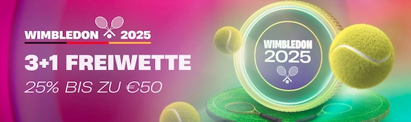 Bis zu 50€ in Freebets von VBET zu den Wimbledon Championships