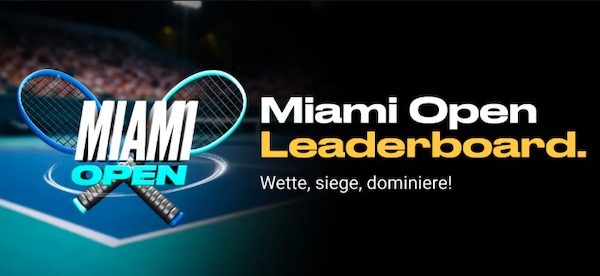 10.000€ Preispool wartet beim Bwin Miami Open Leaderboard