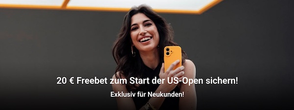 20€ Freebet von Interwetten zu den US Open 2026
