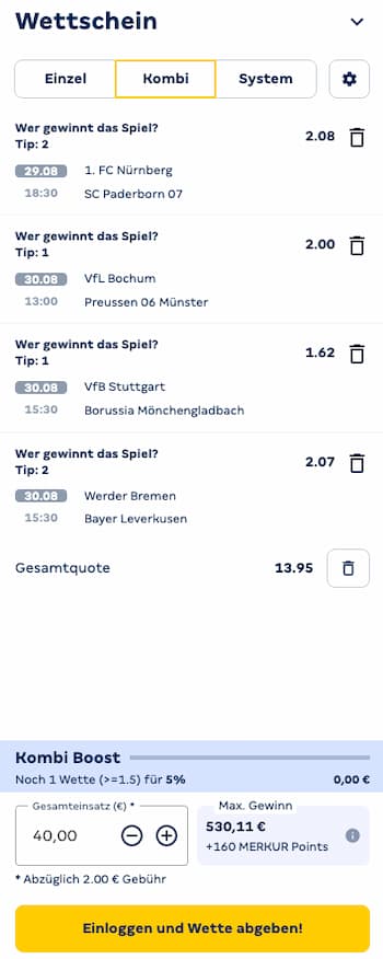 Tipp der Woche zum Freispielen des Merkur Bets Bonus