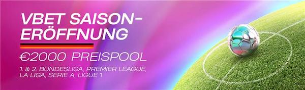 2.000€ Preispool wartet bei der VBET Saisoneröffnung