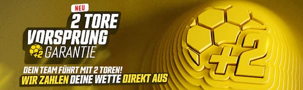 Lass dir mit dem Winamax 2 Tore Vorsprung deine Wette vorzeitig auszahlen
