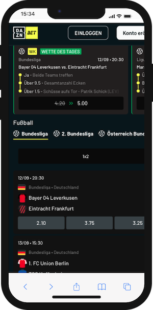 Daznbet - einer unserer neuen Wettanbieter