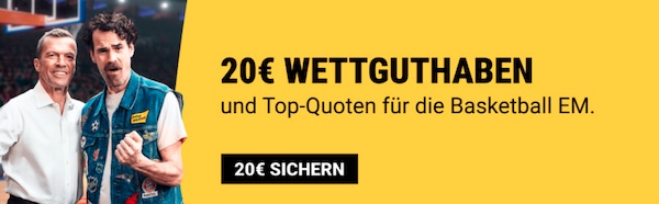 Bei Interwetten anmelden und gratis Wettguthaben zur Eurobasket 2025 kassieren!