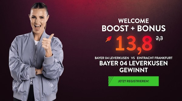 500% bessere Quote auf Bayer Leverkusen besiegt Frankfurt