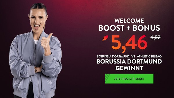 200% Quotenboost von NEO.bet für Dortmund Bilbao Wetten