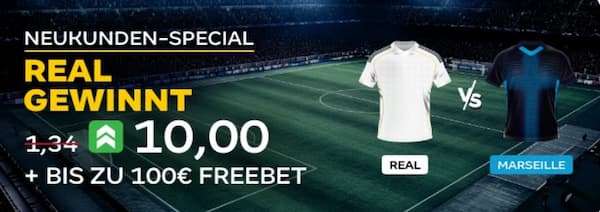 Quote 10 bei Merkur Bets auf Real besiegt Marseille