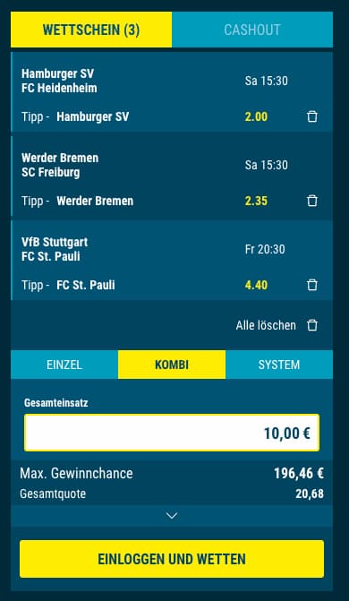 Tipp der Woche zum Freispielen des sportwetten de Bonus