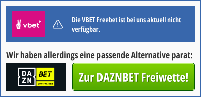 Aktuell können wir nicht zur VBET Freebet verlinken