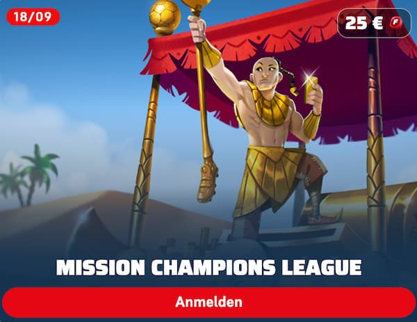 Platziere Wetten und sichere dir bei der Winamax Mission Champions League Freebets