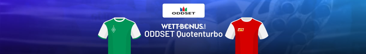 Nutze den ODDSET Quotenturbo für deine Bremen Union Berlin Wetten