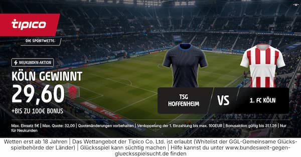 Hoffenheim Köln Tipico, 3.10.