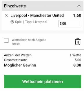 Platziere deine Wette bei Interwetten