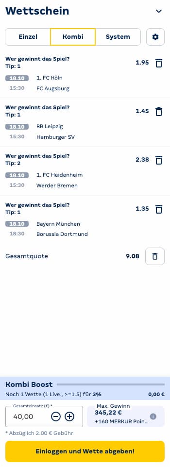 Tipp der Woche zum Freispielen des Merkur Bets Bonus