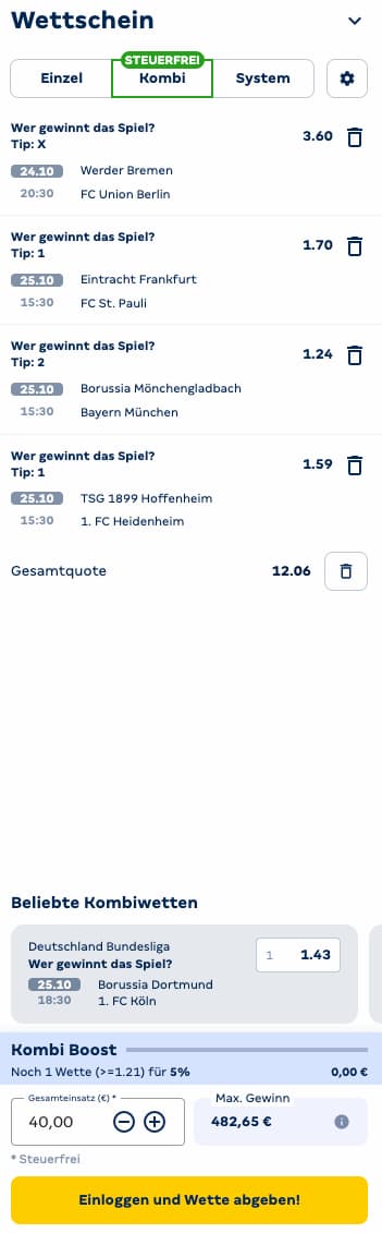Tipp der Woche zum Freispielen des Merkur Bets Bonus