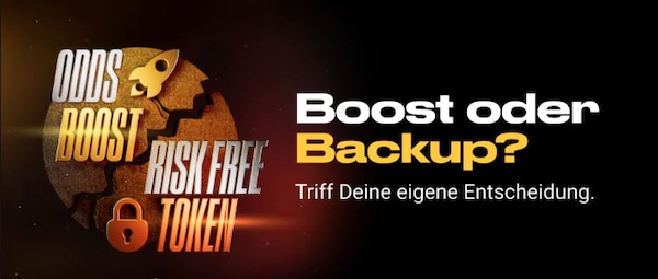 Wähle einen von zwei Token bei Bwin Boost oder Backup