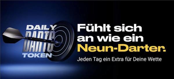 Anmelden und bei Bwin deinen Daily Darts Token abholen