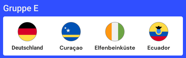 Deutschland Gruppe WM 2026