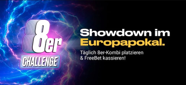 Sicher dir 10€ in Freiwetten bei der Bwin 8er Challenge
