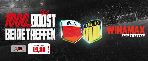 Winamax Quotenboost zu Union Berlin - Dortmund