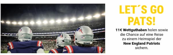 Sichere dir bei Interwetten 11 € Guthaben zum Super Bowl LX!