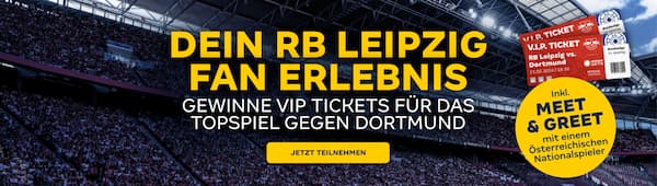 Sichere dir bei Merkur Bet VIP Tickets zur Partie Leipzig vs Dortmund