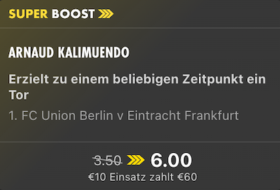 SuperBoost bet365 Union SGE
