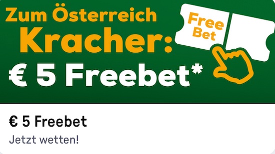 5€ tipp3 Freebet zu Österreich vs. Südkorea