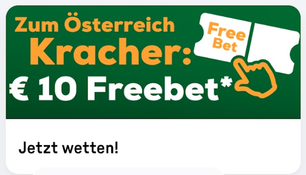 Wette bei tipp3 und hol dir eine 10€ Gratiswette