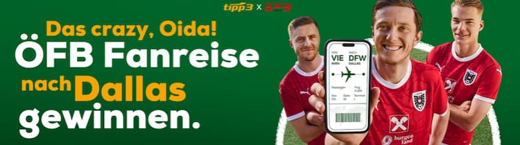 Gewinne bei tipp3 eine WM Fanreise nach Dallas