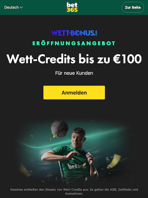 Der Wettbonus von bet365