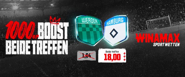 Winamax Boost zu Bremen vs HSV