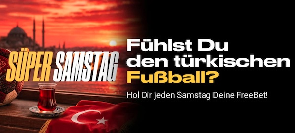 Wöchentliche Freebet von Bwin für deine Süper Lig Wetten!
