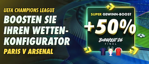 Bet365 Gewinn Super Boost CL Finale