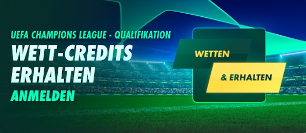 Bet365 Wett-Credits zur Champions League Quali