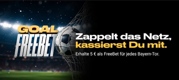 5€ Freebet für jedes Tor der Bayern bei der Bwin Goal Freebet
