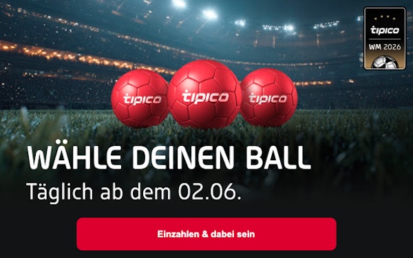 Täglich gewinnen beim Tipico WM Kick