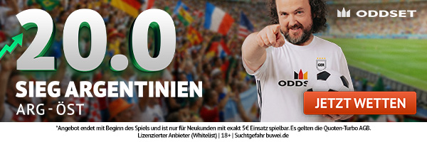 Argentinien vs Österreich Quoten bei Oddset