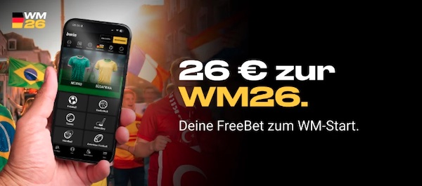 26€ Bwin Freebet für deinen WM Start!
