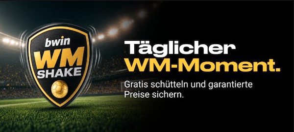 Fantastische Preise warten beim Bwin Shake
