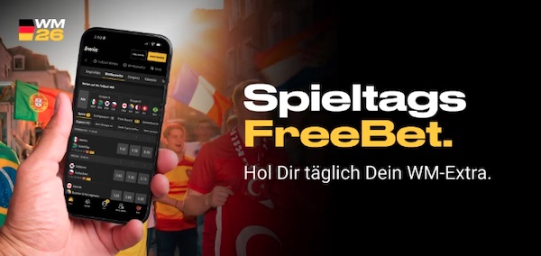 Tägliche 5€ Gratiswette bei der Bwin Promo "Spieltags-Freebet"
