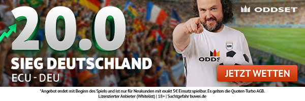 Ecuador vs Deutschland Quoten bei Oddset